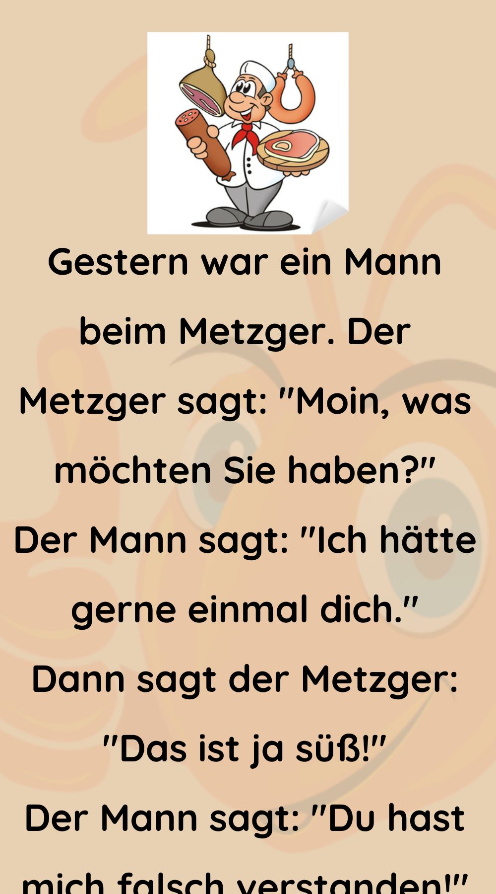 Bestellung beim Metzger
