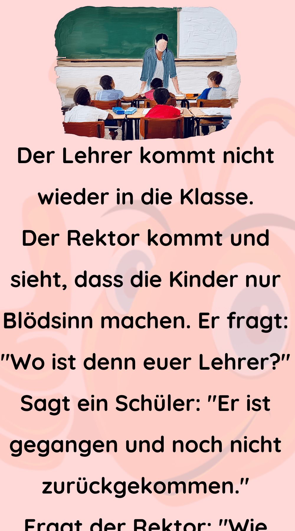 Der Lehrer kommt nicht wieder