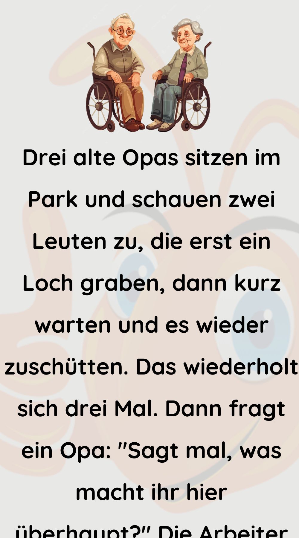 Drei alte Opas sitzen im Park