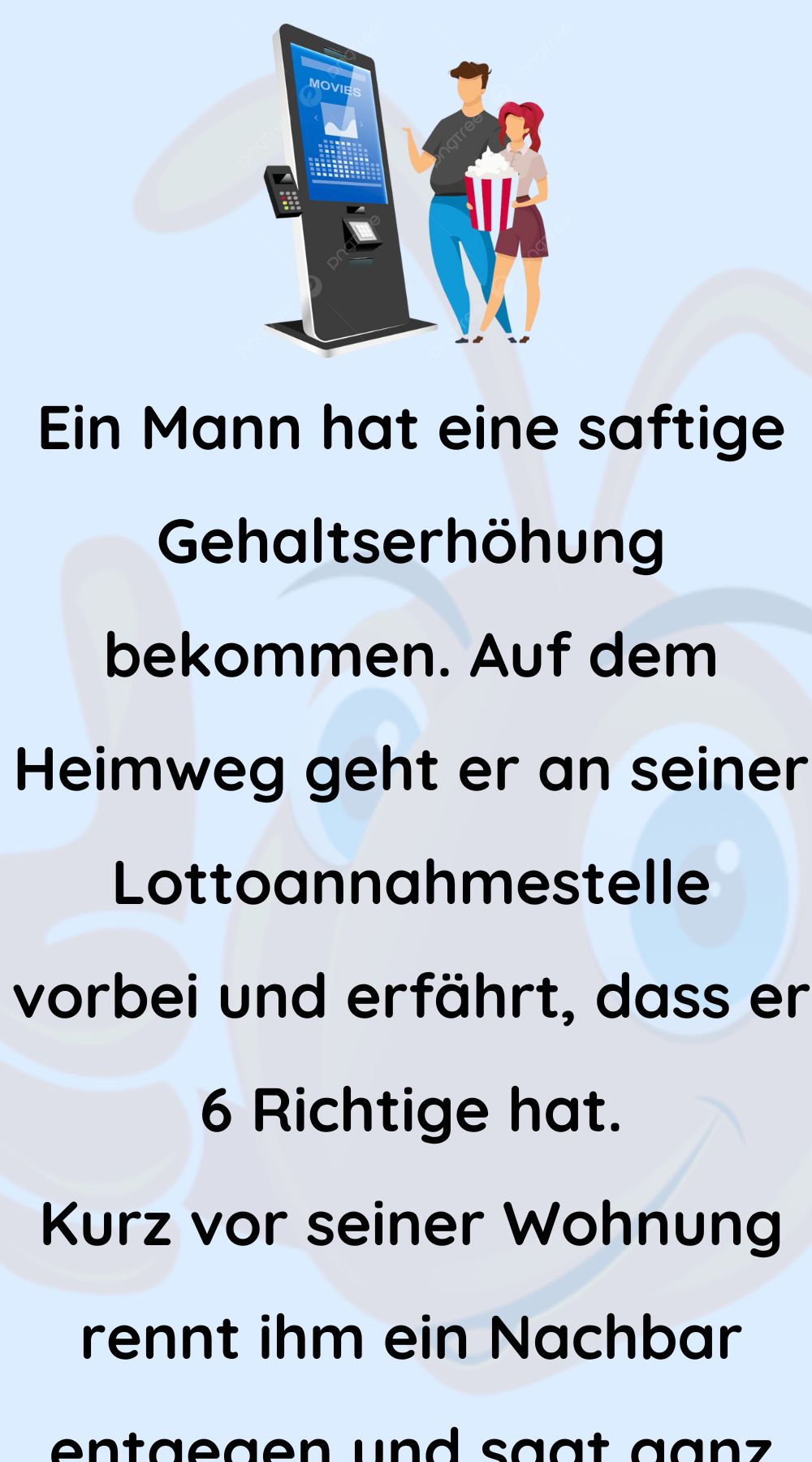 Ein Mann hat eine saftige Gehaltserhöhung