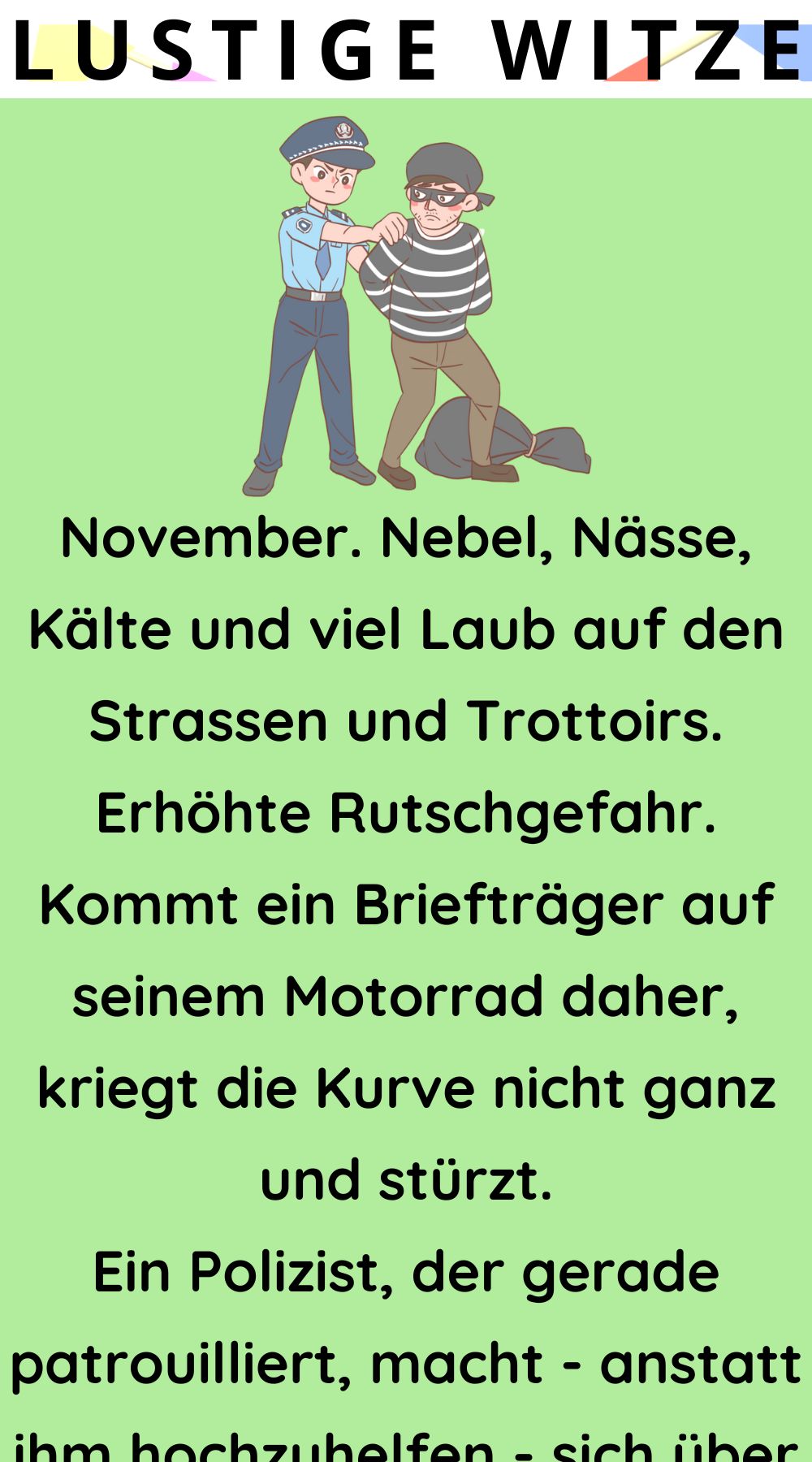 Ein Polizist der gerade patrouilliert