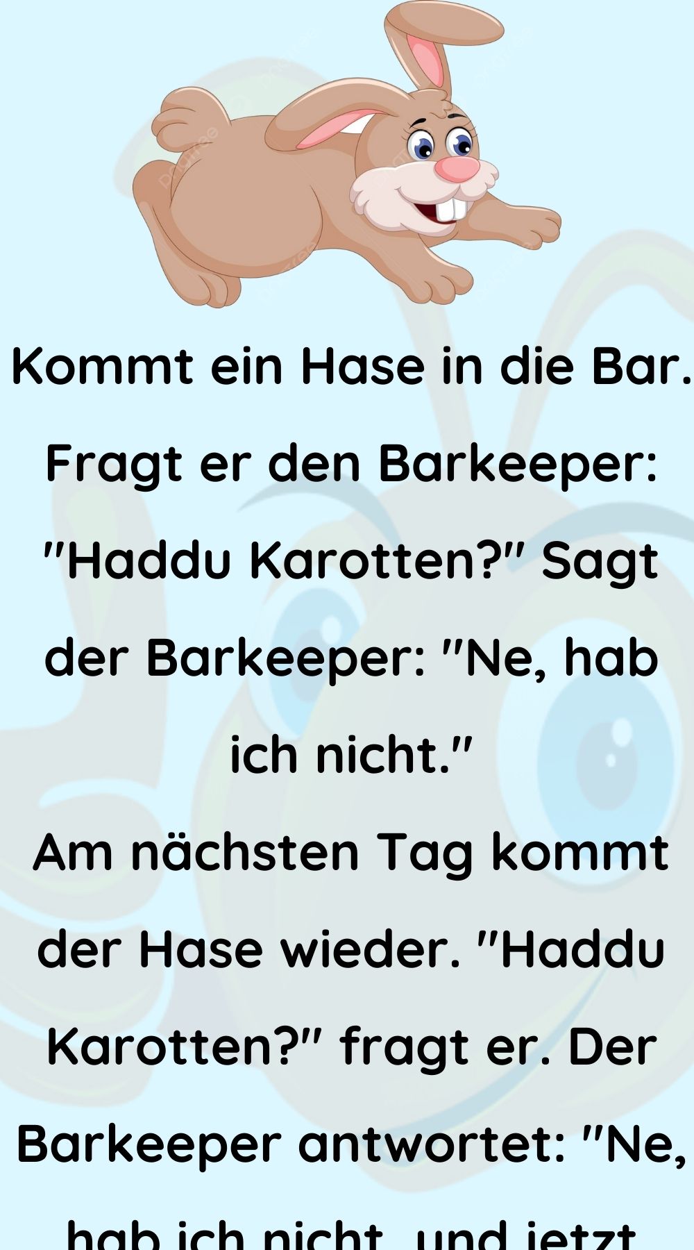 Kommt ein Hase in die Bar