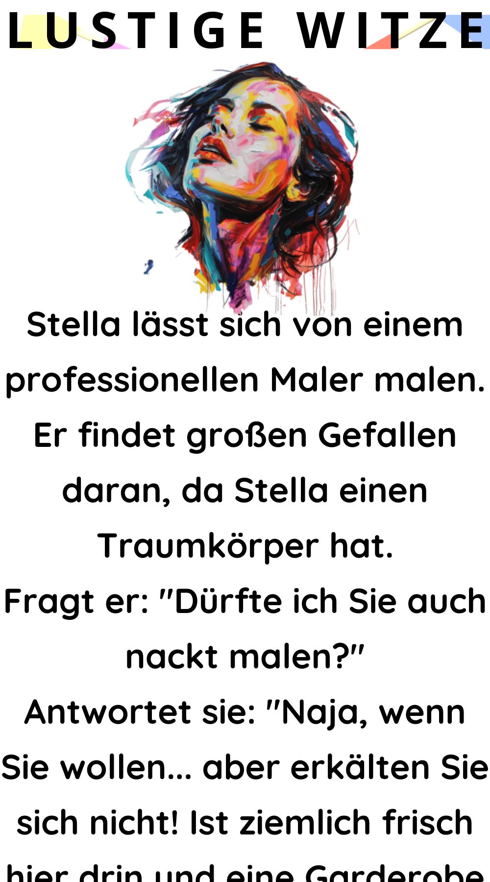 Stella lässt sich von einem professionellen