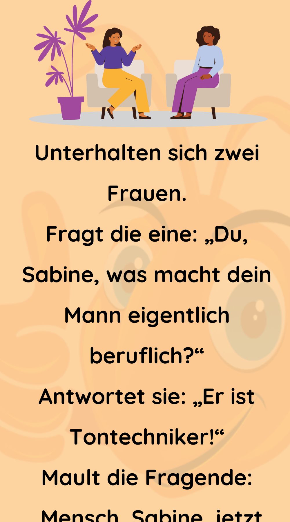 Unterhalten sich zwei Frauen