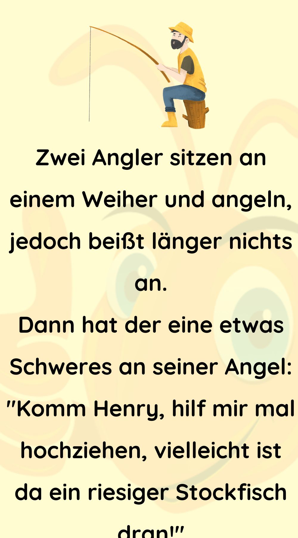 Zwei Angler sitzen an einem Weiher und angeln