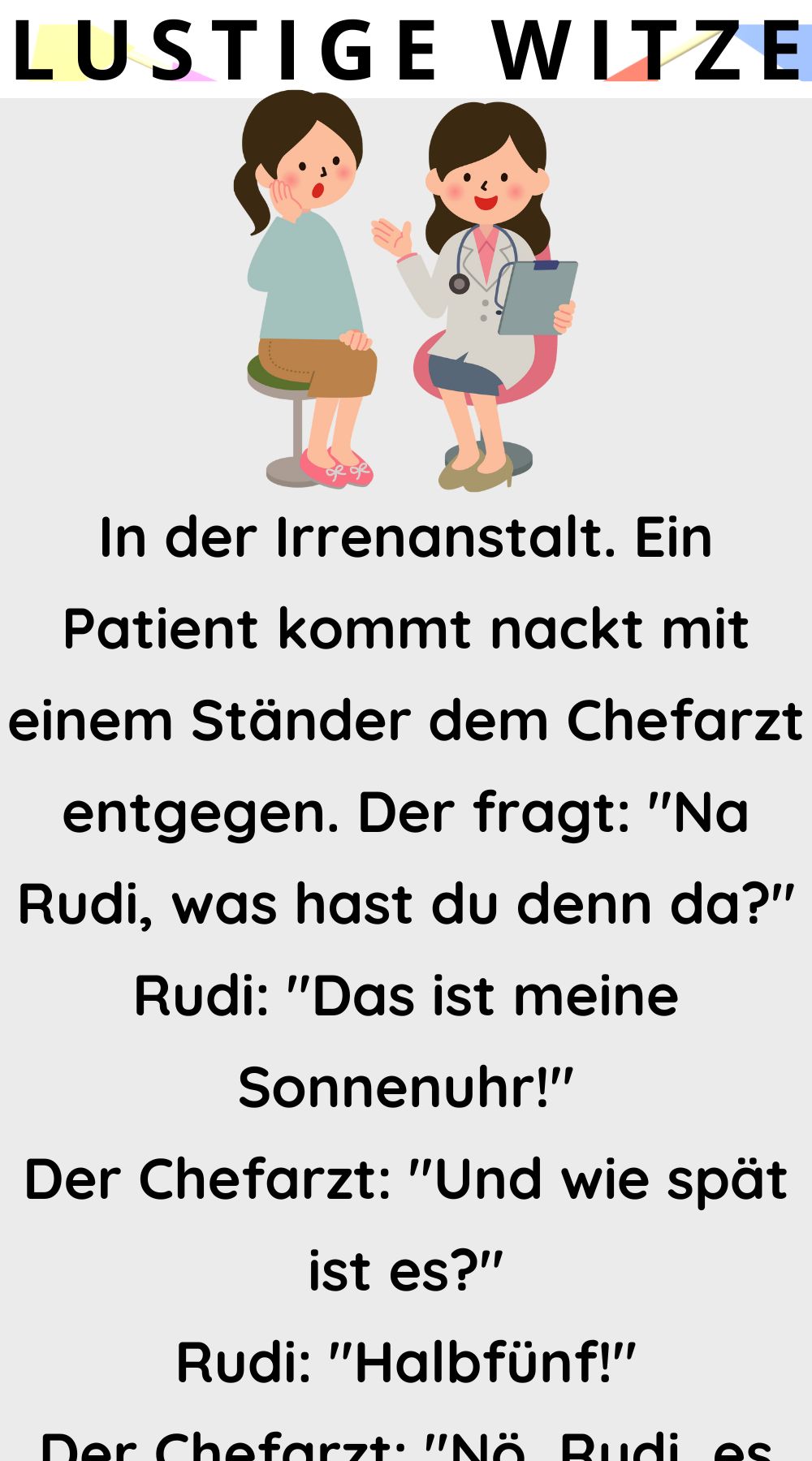 Ein Patient kommt nackt