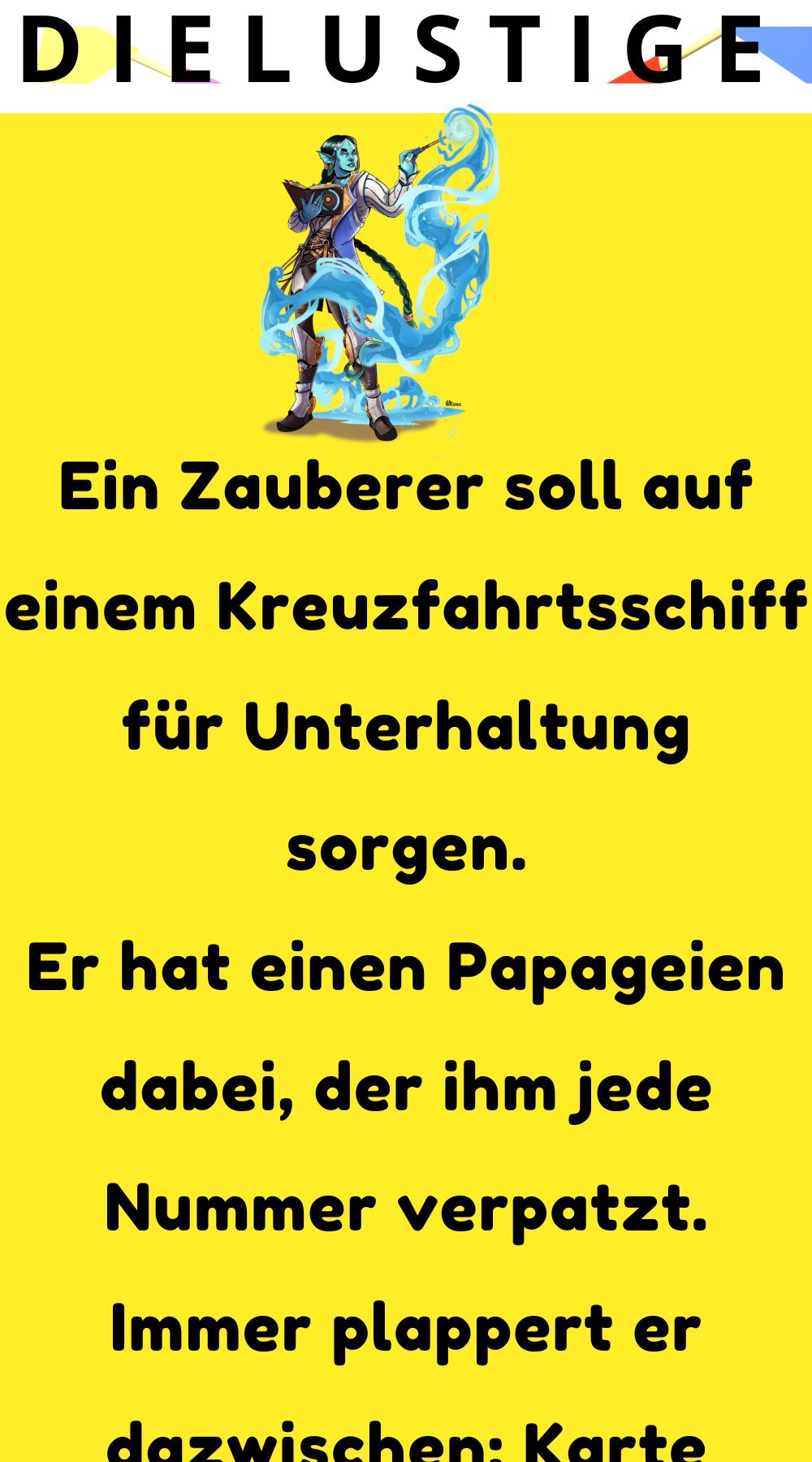 Ein Zauberer soll auf einem Kreuzfahrtsschiff 