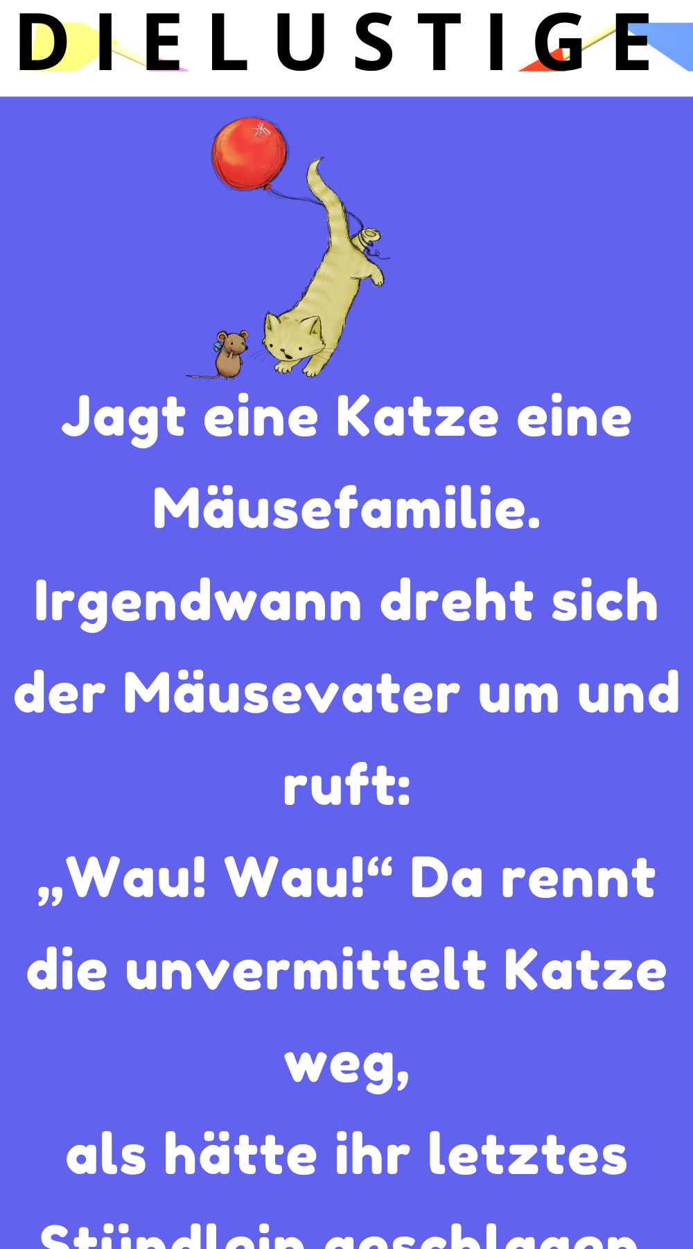 Jagt eine Katze eine Mausefamilie