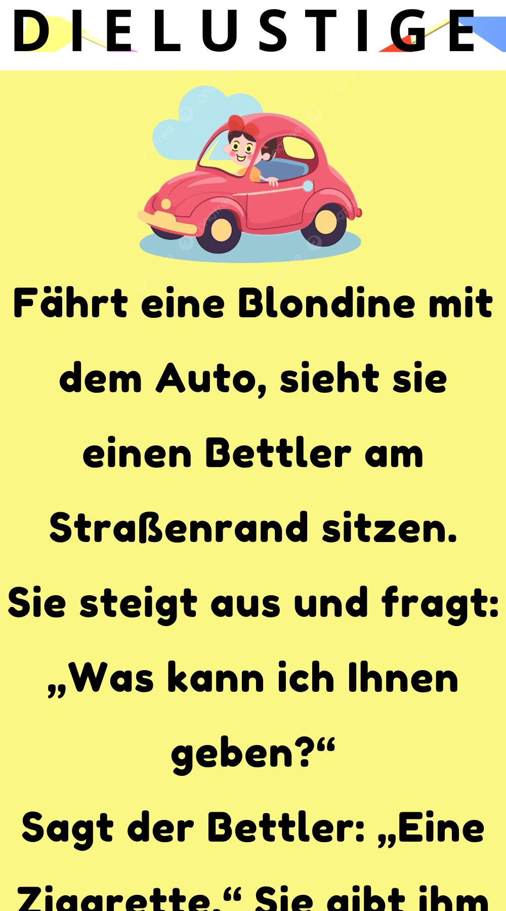 Fahrt eine Blondine mit dem Auto